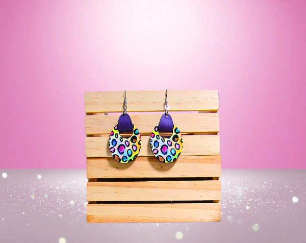 MDF- Boho Oval Sublimated Earrings 1.5 inch