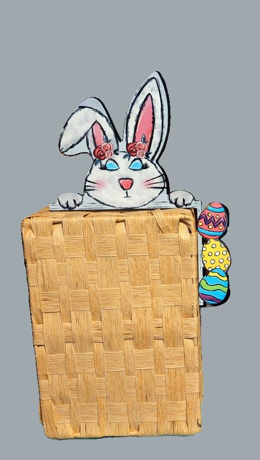 Bunny with Eggs Shaped Sublimated Corner Sitter