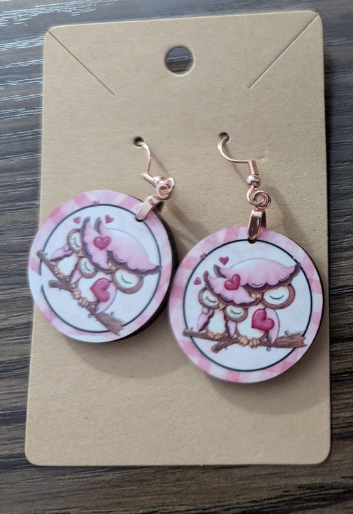 Round Shaped Sublimated 1 inch Earrings