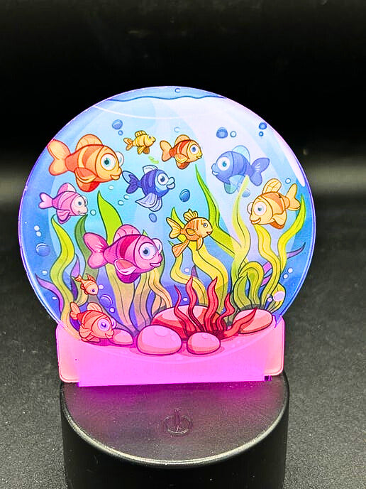 Round Shaped Sublimated Acrylic Light
