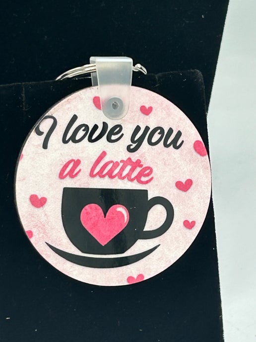 Round Shaped Sublimated Keychain