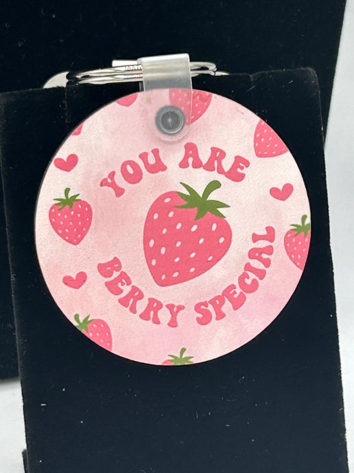 Round Shaped Sublimated Keychain