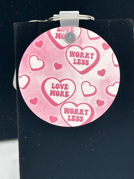 Round Shaped Sublimated Keychain