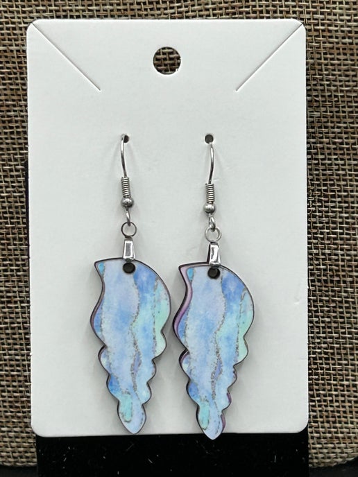 Tulip Shell Shaped Sublimated Earrings