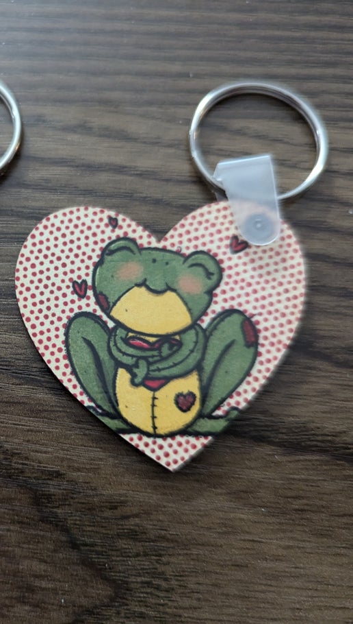 Heart Shaped Subkimared Keychain