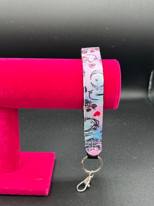 Neoprene Wristlet Sublimated Keychain