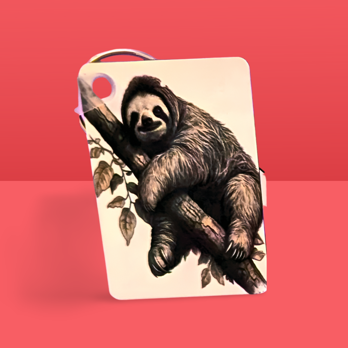 Rectangle Shaped Sublimated Keychain