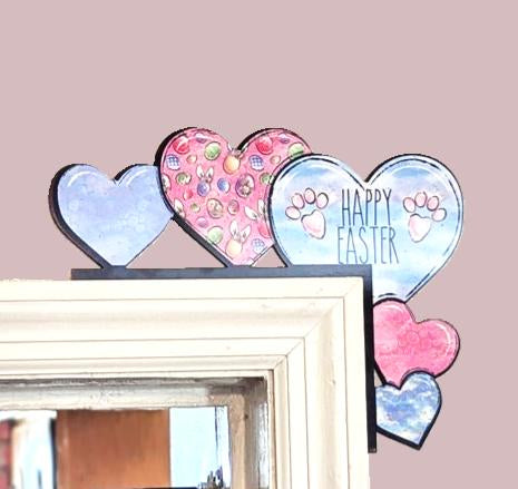 Hearts Shaped Sublimated Corner Sitter