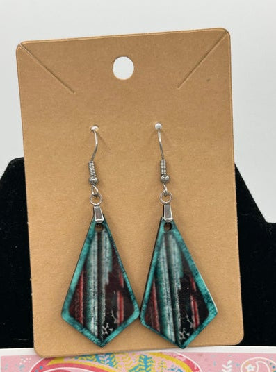 Boho Geometric Shaped Sublimated Earrings