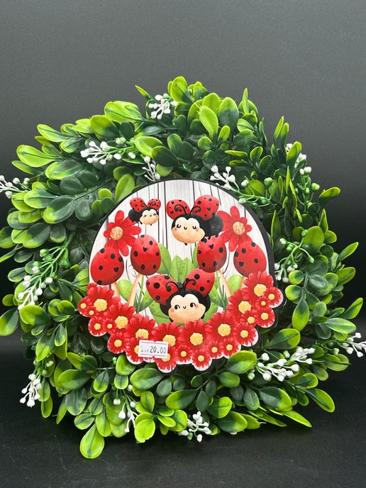 Spring Themed Sublimated Center Wreath