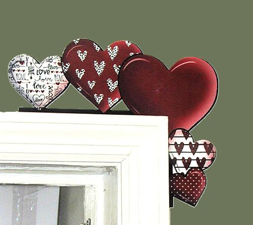 Hearts Shaped Sublimated Corner Sitter