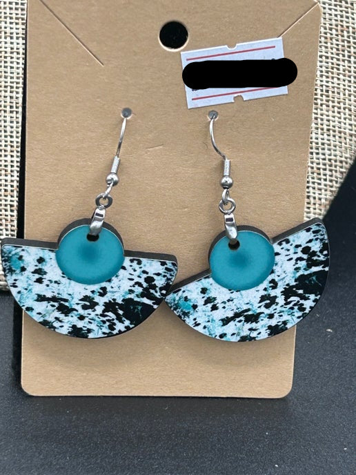 Boho Rounded Sublimated Earring