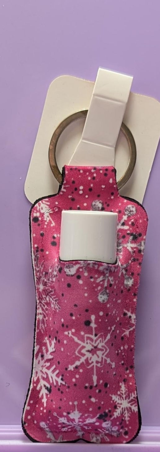 Neoprene Sublimated Chapstick Keychain