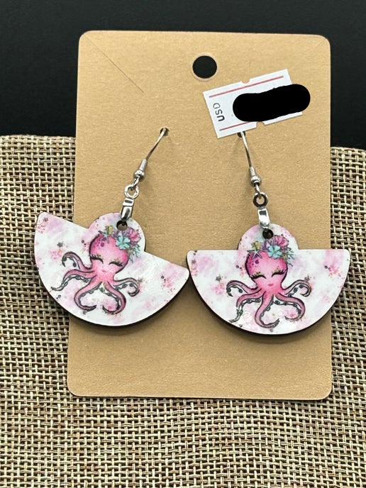 Boho Rounded Sublimated Earring