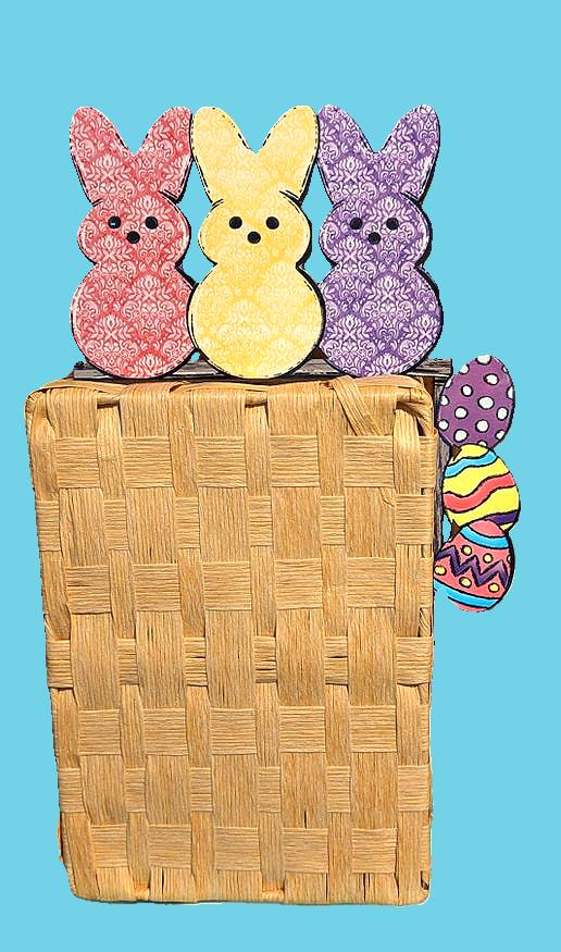 Triple Bunny Sublimated Corner Sitter