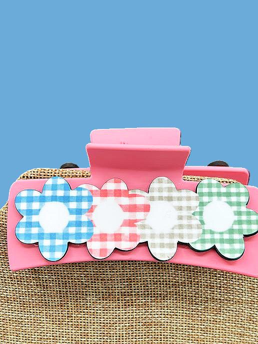 Flower Shaped Sublimated Hair Clip