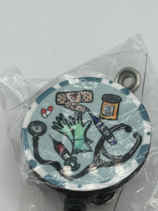 Round Badge Reel Sublimated