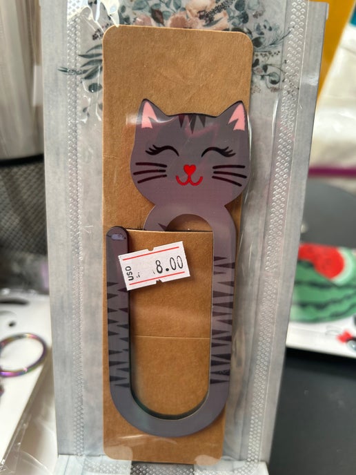 Cat Shaped Sublimated Bookclip