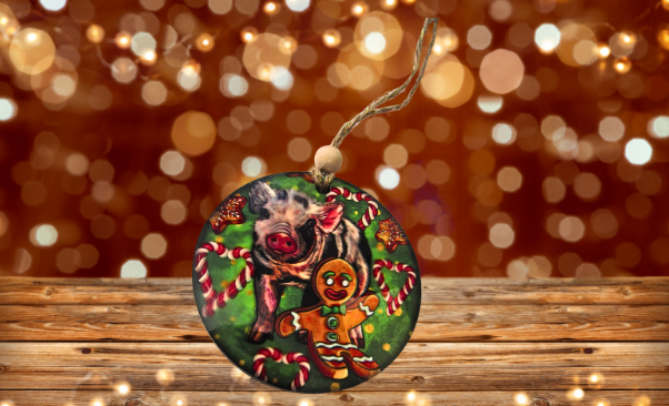 Round Shaped Sublimated MDF Ornament