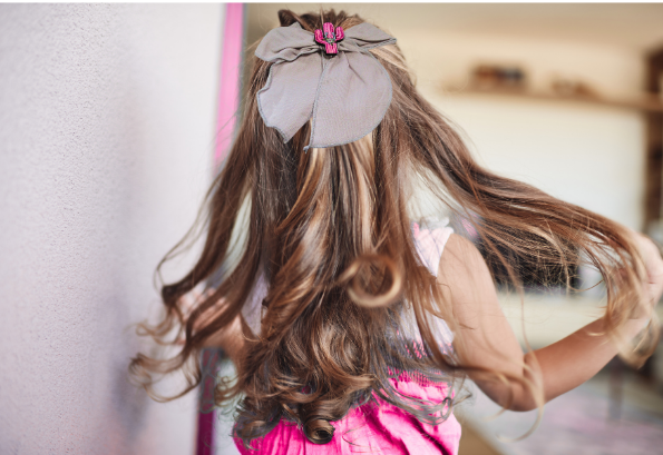 5" Girls Cotton Hair Bow with MDF Shaped Sublimated Center (Southwestern)