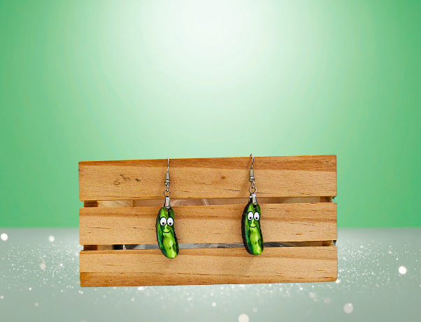 MDF-Pickle Shaped Sublimated Earrings 1 inch
