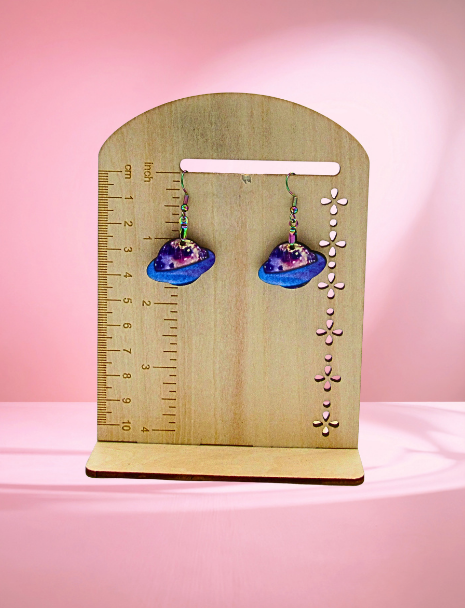 MDF-Planet Shaped Sublimated Earrings 1 inch