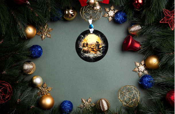 Round Shaped Sublimated Ornament
