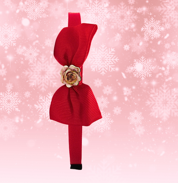 Girls Plastic Headband with MDF Shaped Center