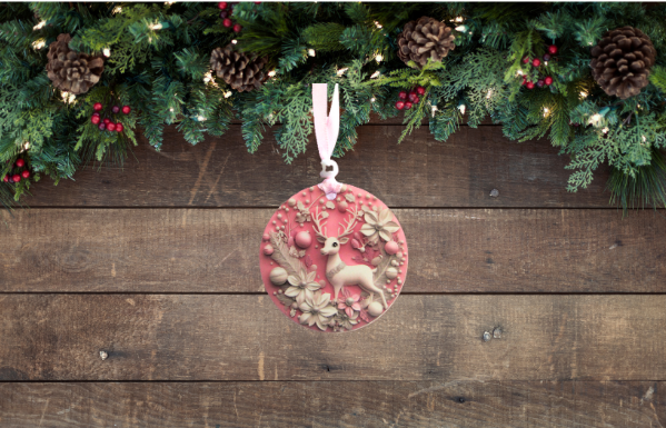 Round Shaped Sublimated Ornament