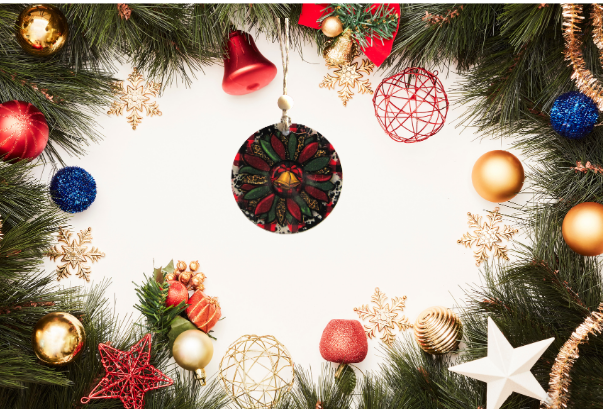 Round Shaped Sublimated Ornament