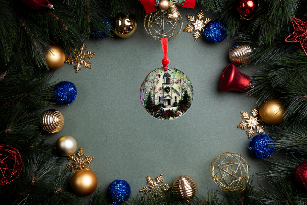 Round Shaped Sublimated Ornament
