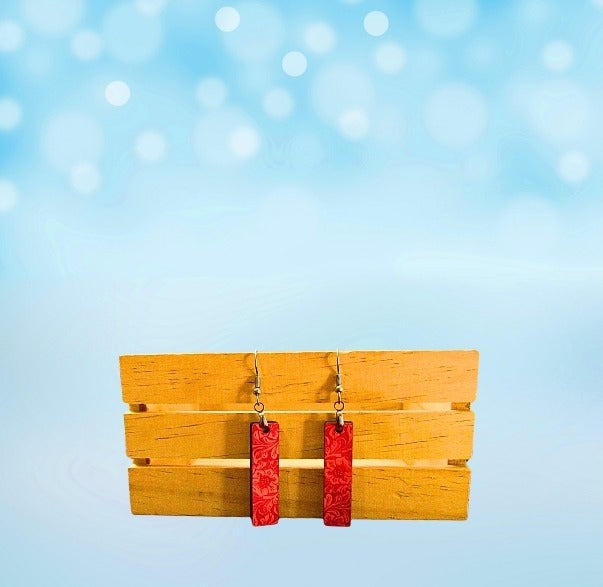 MDF Bar Shaped Sublimated Earrings 1.5 inch