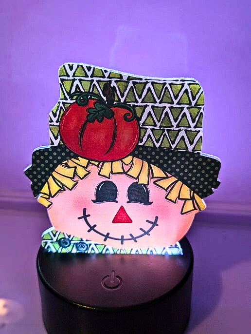 Scarecrow Head Shaped Acrylic Light