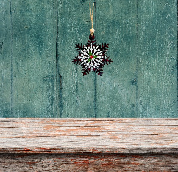 Snowflake Shaped Sublimated Ornament
