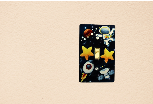 MDF-Standard Shaped Sublimated Light Switch Plate Space