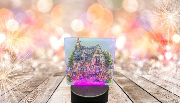 Square Shaped Sublimated Acrylic Light