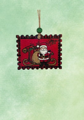 Horizontal Stamp Shaped Sublimated Ornament
