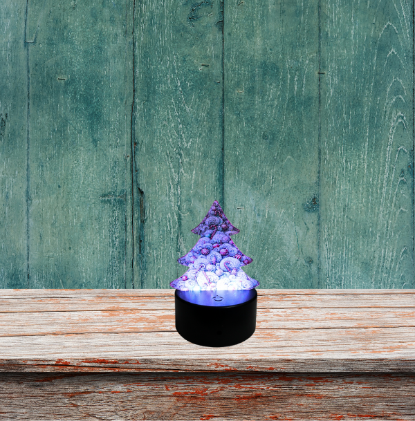 Glitter Acrylic Tree Shaped Sublimated Light