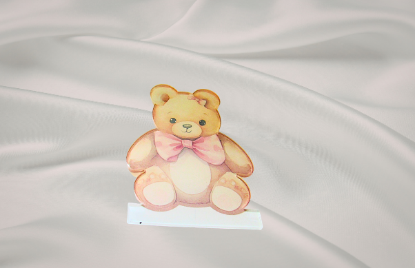 Acrylic-Teddy Bear Shaped Sublimated Light