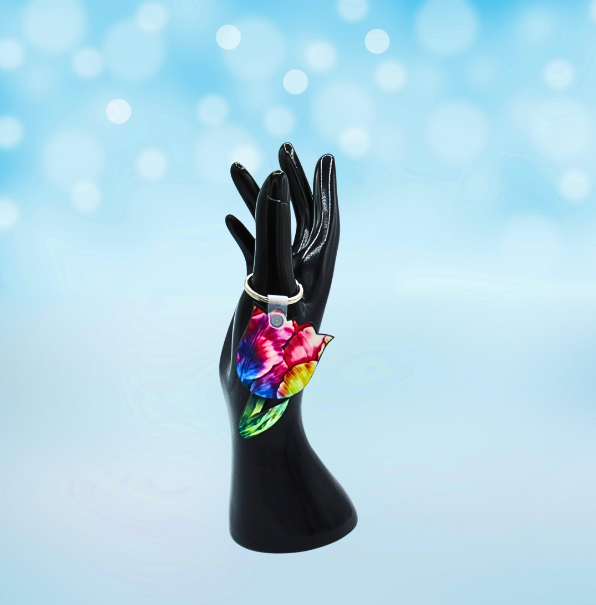 MDF- Tulip Shaped Sublimated Keychain