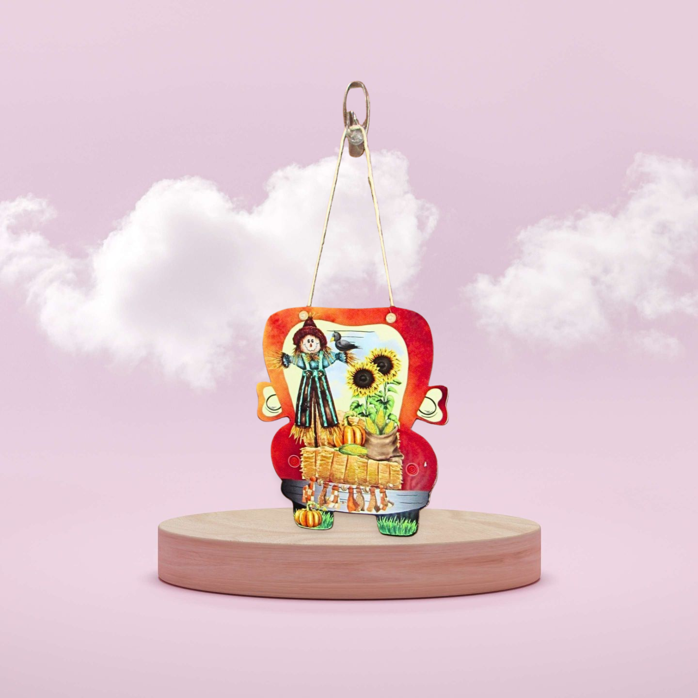 Truck Shaped Sublimated Door Hanger