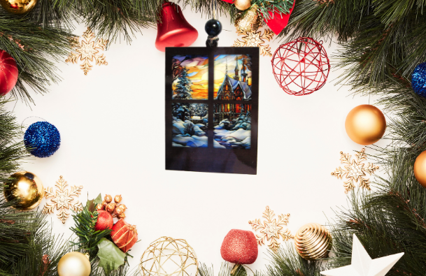 Window Shaped Sublimated Ornament