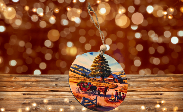 Round Shaped Sublimated MDF Ornament