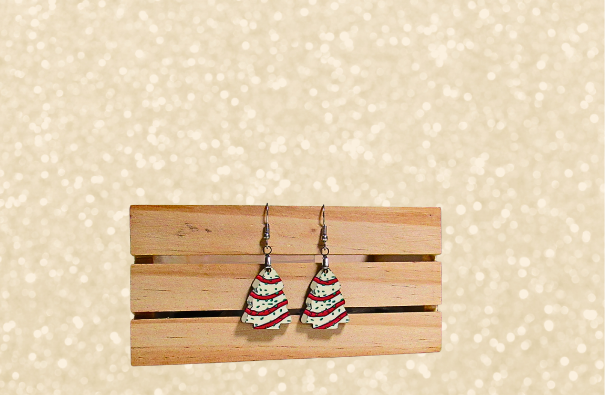 MDF-Chubby Tree Shaped Sublimated Earrings 1 inch