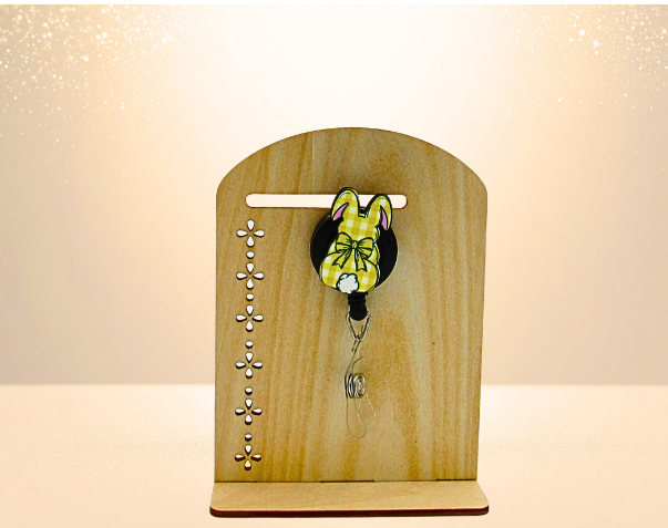 MDF-Bunny Shaped Sublimated Badge Reel