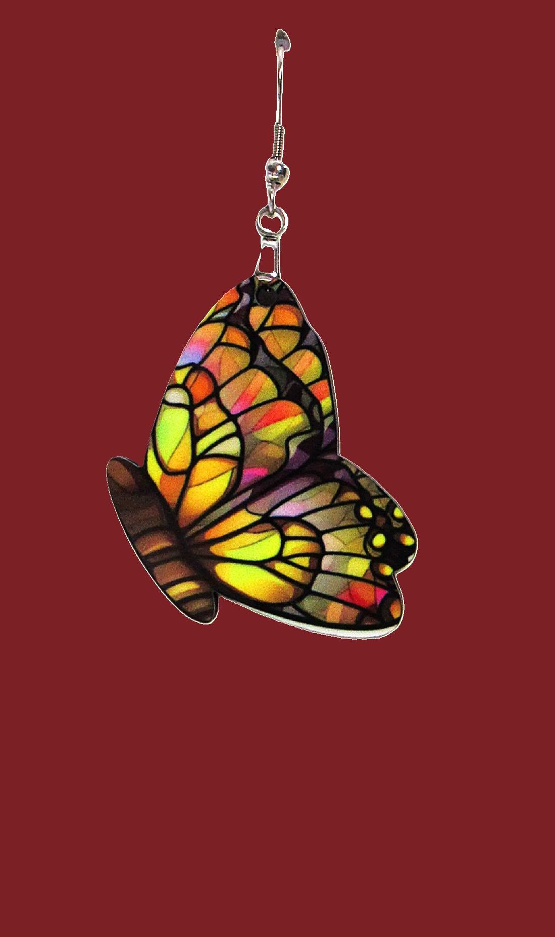 Butterfly Shaped Sublimated Earrings