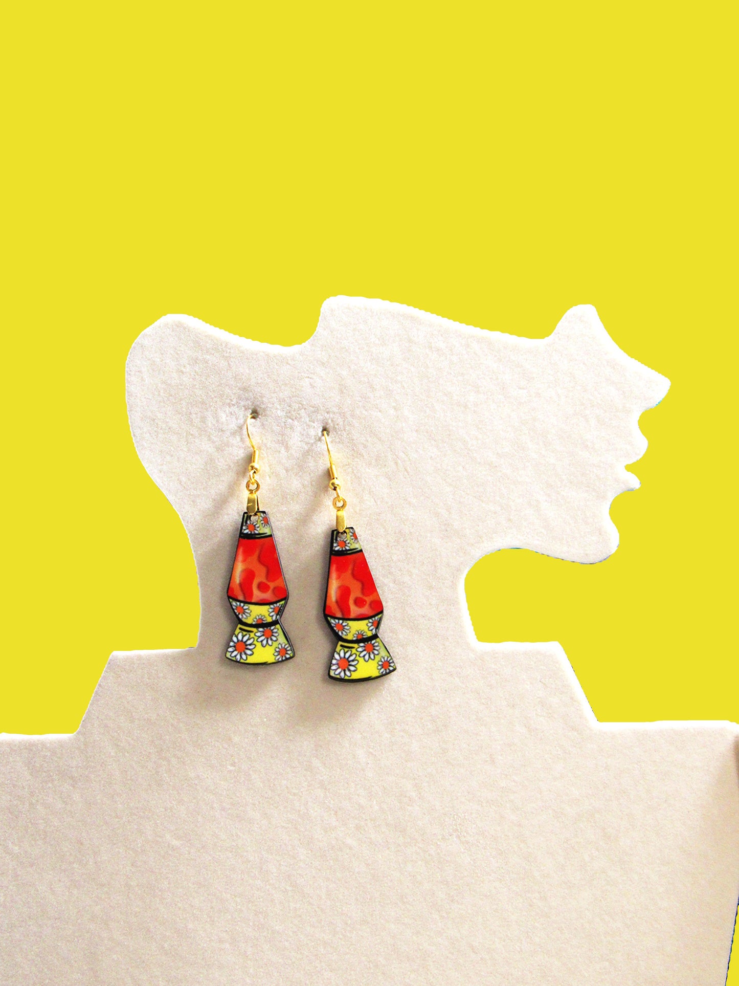 Lava Lamp Shaped Sublimated Earring 1.5 inch