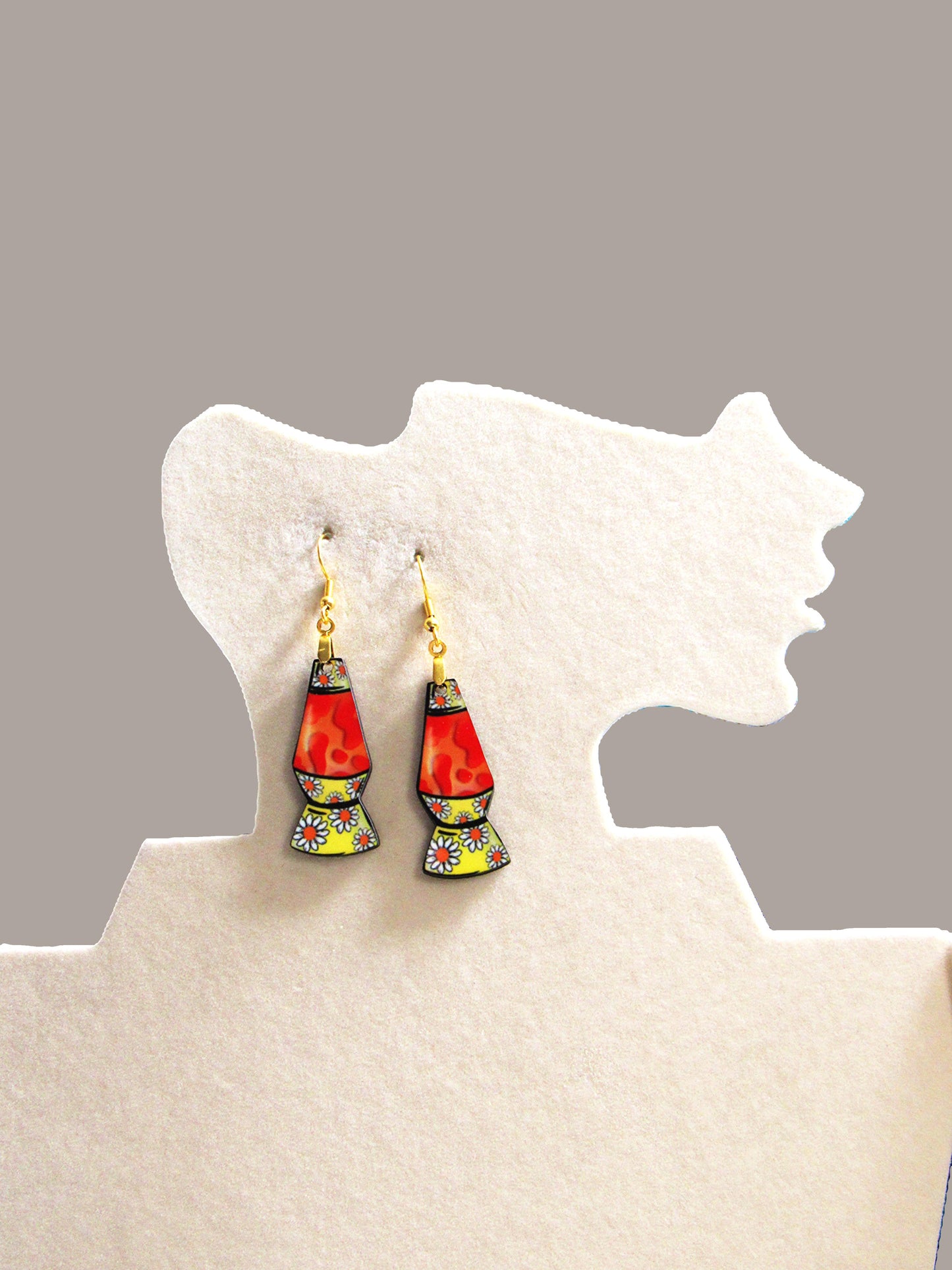 Lava Lamp Shaped Sublimated Earring 1.5 inch