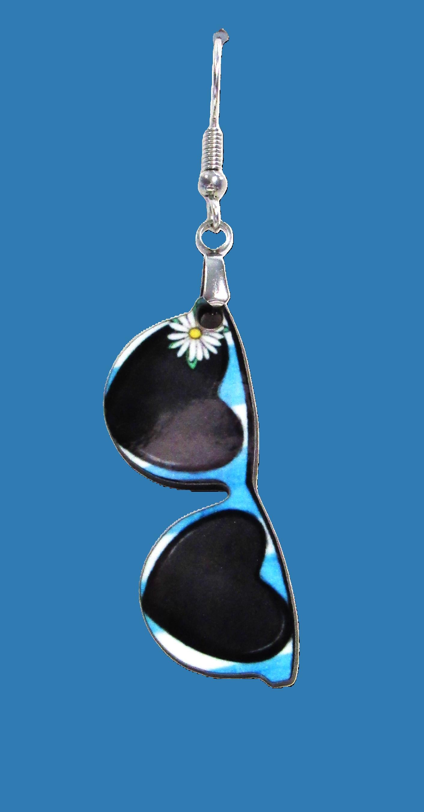 Sunglass Shaped Sublimated Earrings