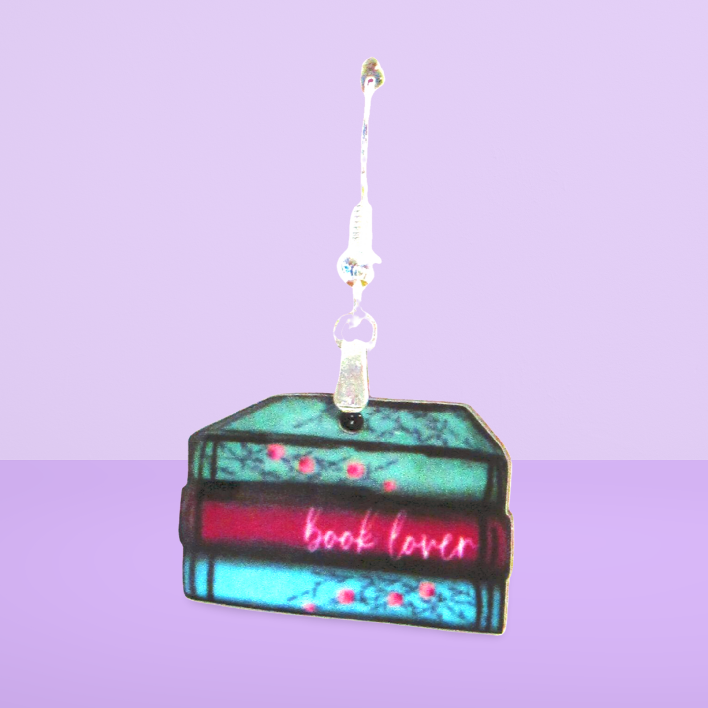 Stacked Book Sublimated Earrings 1 inch